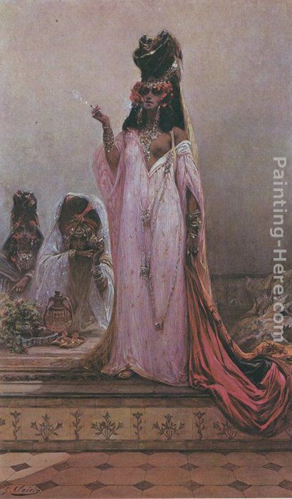 Harem Woman painting - Georges Jules Victor Clairin Harem Woman art painting